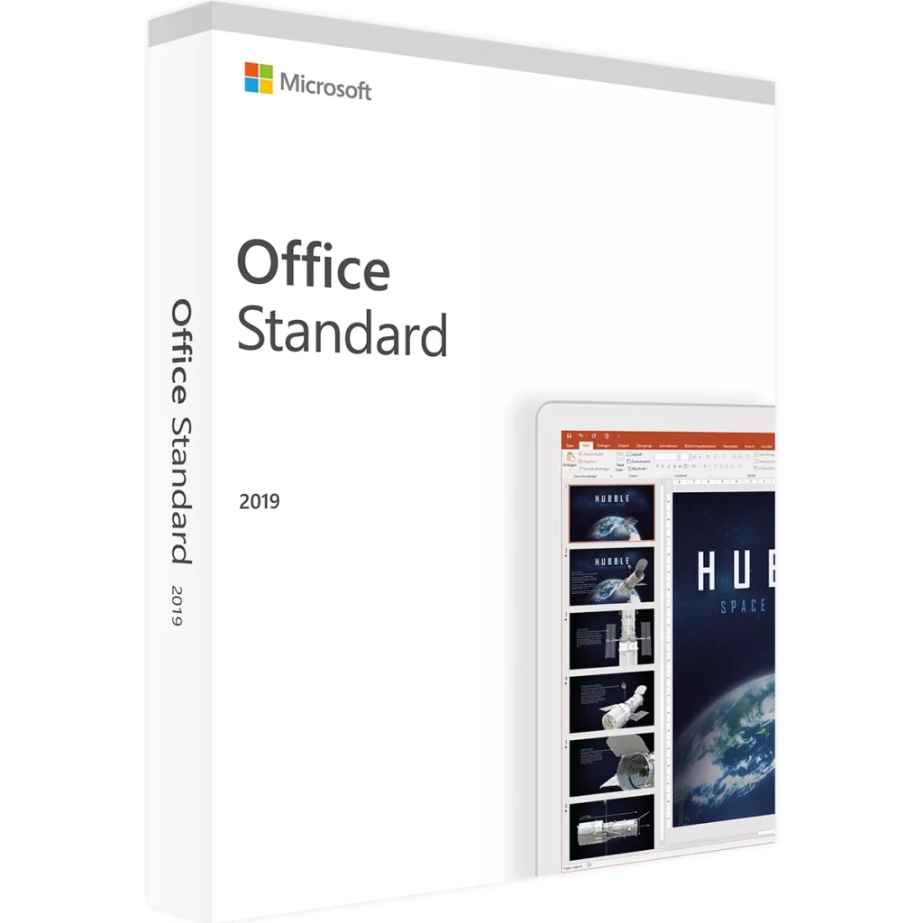 Office 2019 Standard digitaler Produktschlüssel – Für Unternehmen und Büros.