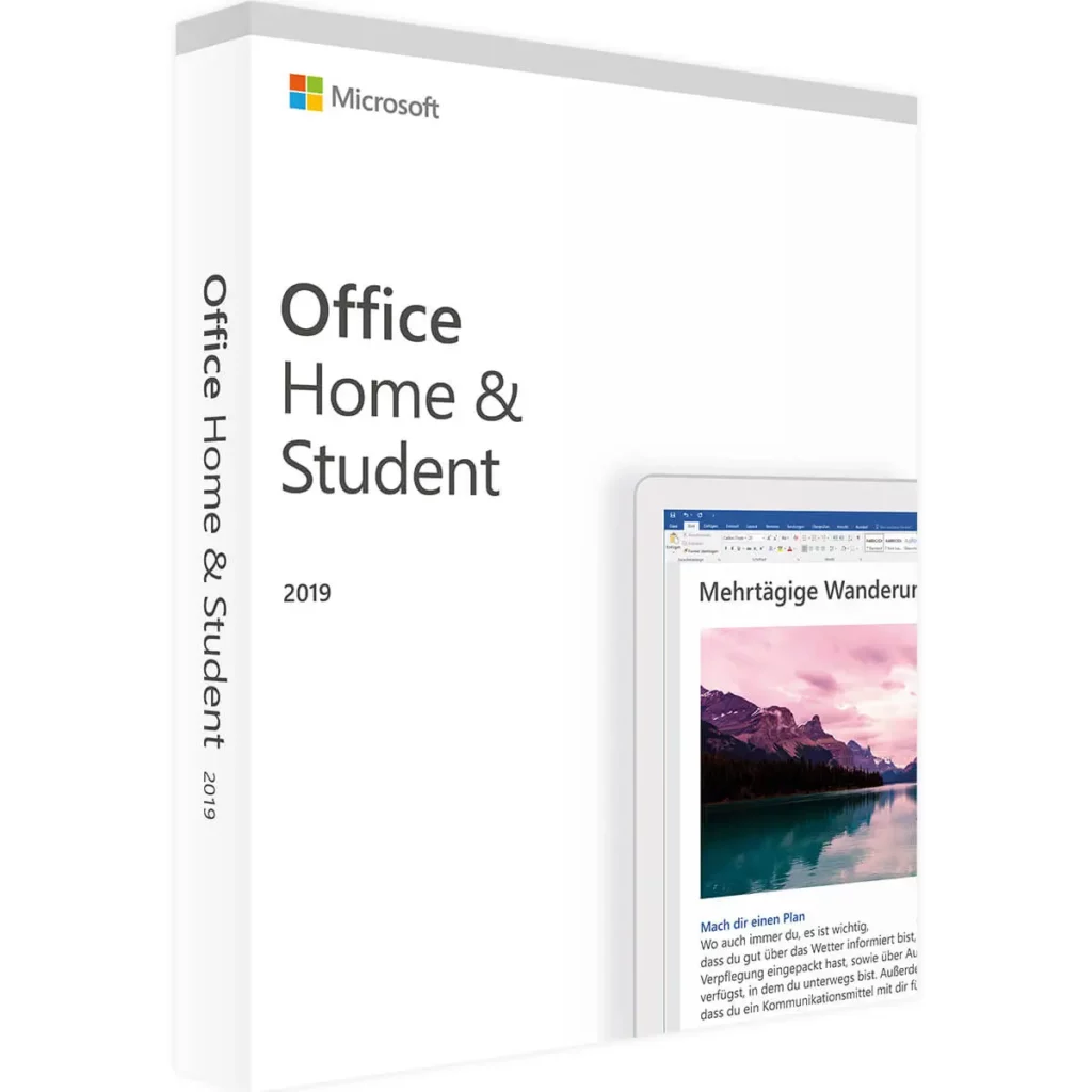 Microsoft Office Home & Student 2019 – Digitale Lizenz für Studenten und Privatnutzer