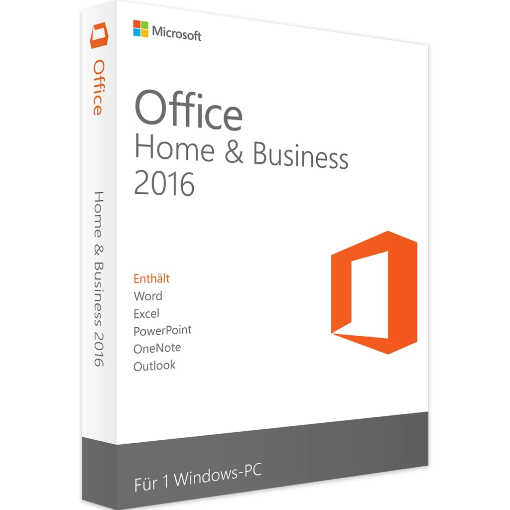 Microsoft Office Home & Business 2016 – Digitale Lizenz mit Outlook für Windows-PC