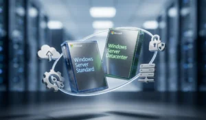 Microsoft Windows Server versies weergegeven