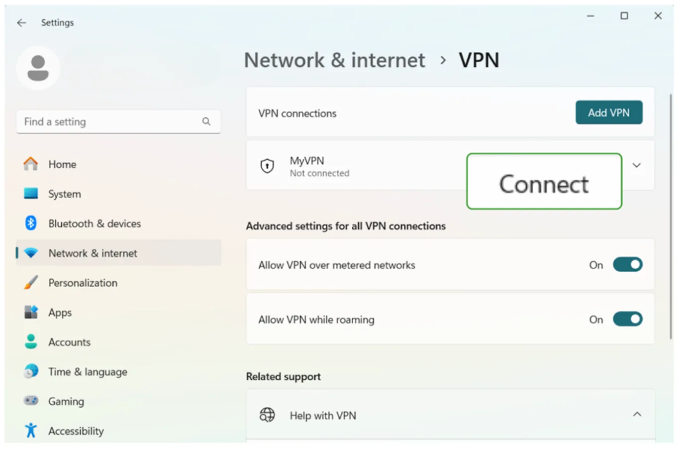VPN-instellingen op een computer