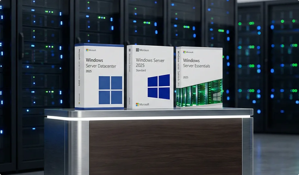 Windows Server Lizenzboxen im Rechenzentrum für Unternehmen