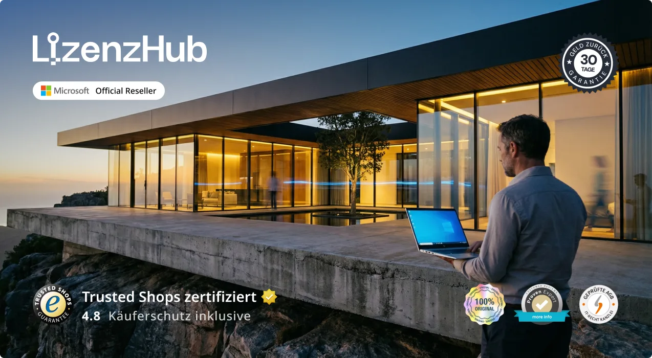 Moderne architectuur met uitzicht op zee