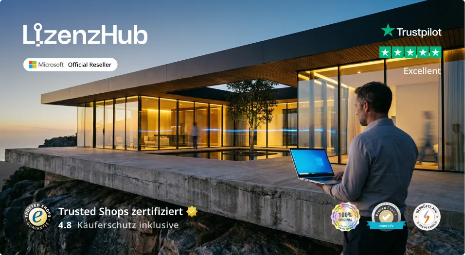 Moderne architectuur met uitzicht op zee