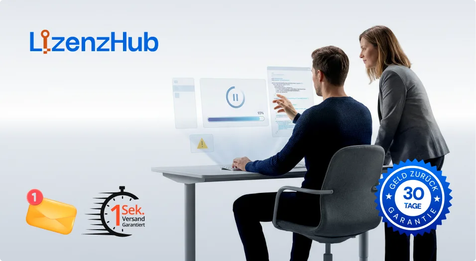 Persoon werkt met digitale interface